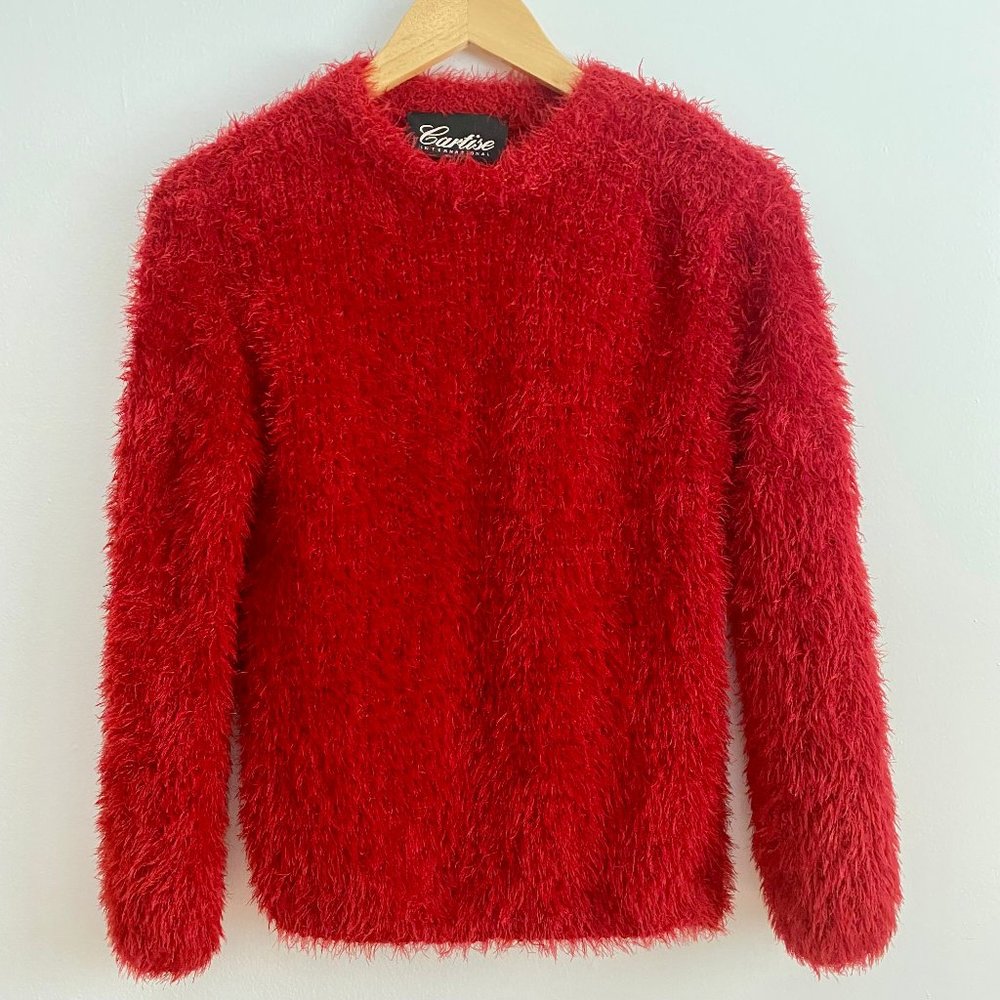 CARLISE International Fuzzy Chenille Sweater